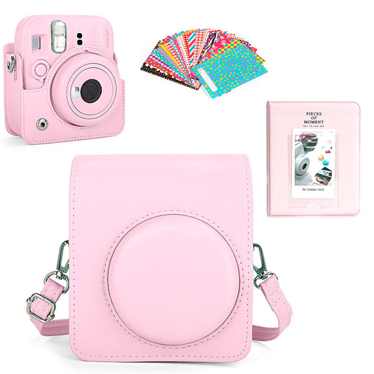 Combo Rosado Instax Mini 12 y Mini 13 Estuche + Álbum + Marcos