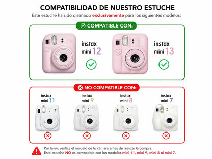 Combo Lila Instax Mini 12 Y Mini 13 Estuche + Álbum + Marcos